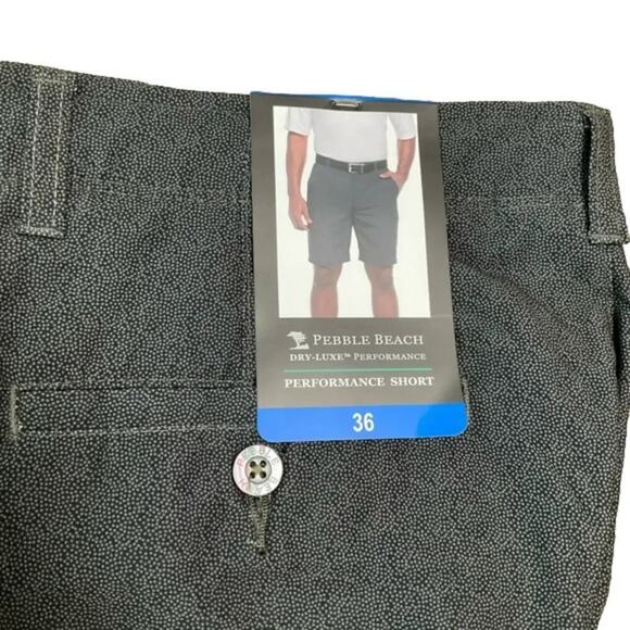 Pebble Beach Men's Shorts Golf Performance Black Size 36 NWT - Picture 4 of 5